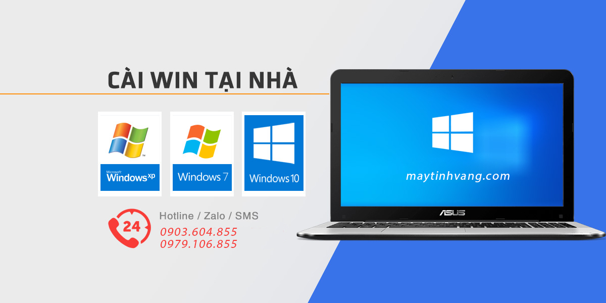 Dịch vụ cài win tại nhà HCM nhanh - Cài phần mềm miễn phí