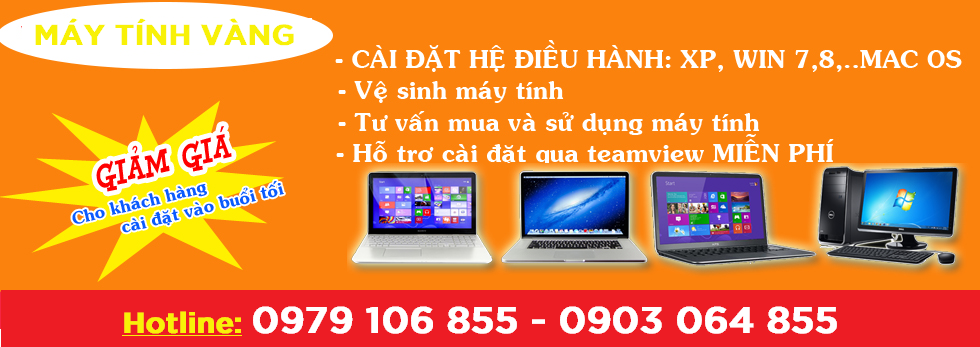 Máy Tính Vàng chữa trị dứt điểm mọi vấn đề của laptop