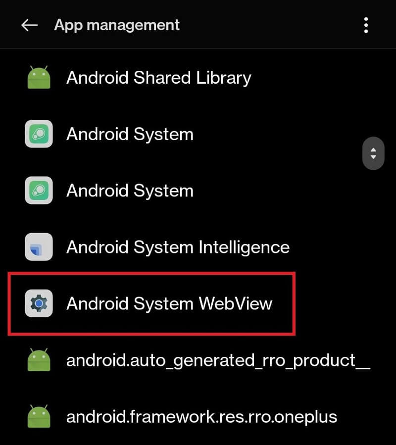 WebView hệ thống Android