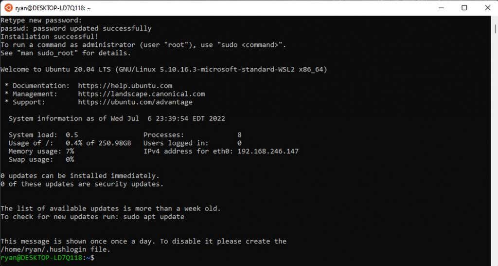Cách cài đặt và sử dụng Bash trên Windows 11 6 1658745856 321 Cach cai dat va su dung Bash tren Windows 11