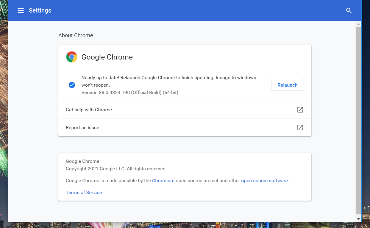 Giới thiệu về Chrome, xin lỗi trình duyệt của bạn không hỗ trợ svg nội tuyến