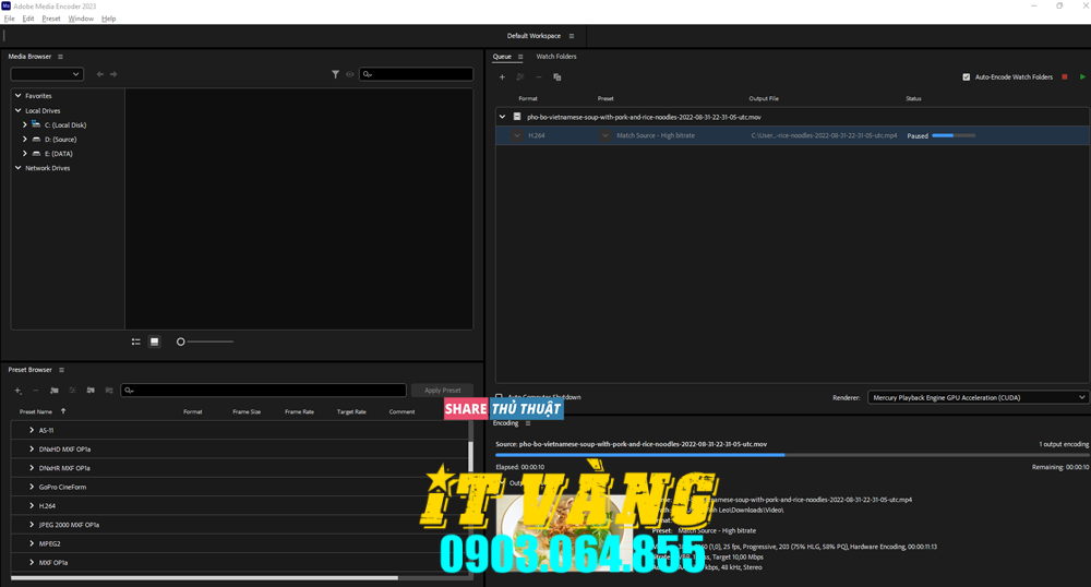 Tải Download Media Encoder 2020 Vĩnh viễn