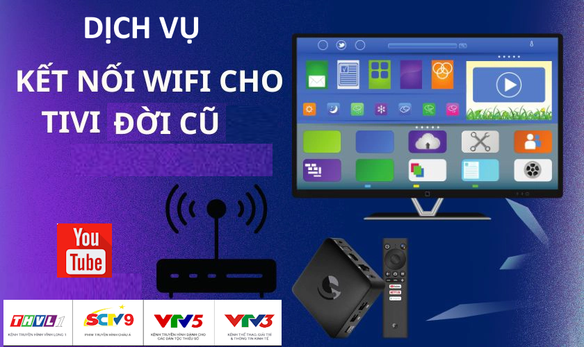Cách Kết Nối Wifi Cho Tivi đời Cũ