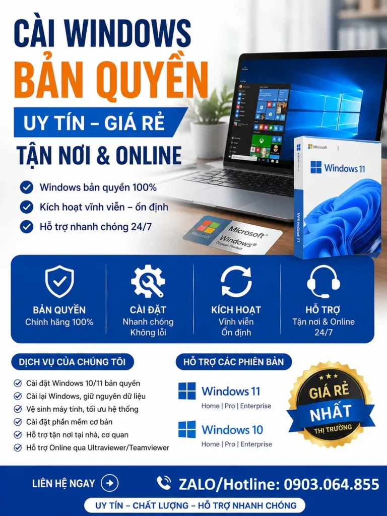 Cài Đặt Máy Tính Tại Nhà : Cài Win và Phần Mềm Online Cài Đặt Máy Tính Tại Nhà : Cài Win và Phần Mềm Online