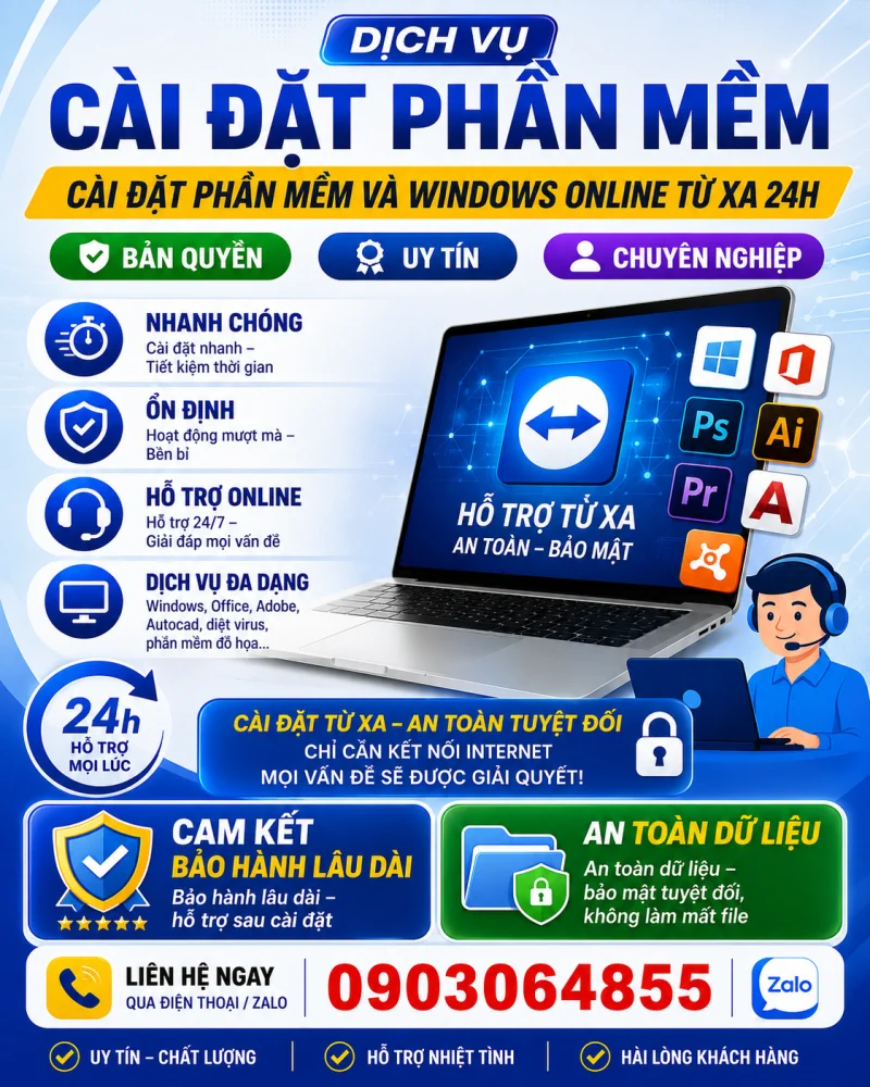 Cài Phần Mềm Máy Tính Phường Tây Nha Trang, Khánh Hòa Cài Phần Mềm Máy Tính Phường Tây Nha Trang, Khánh Hòa